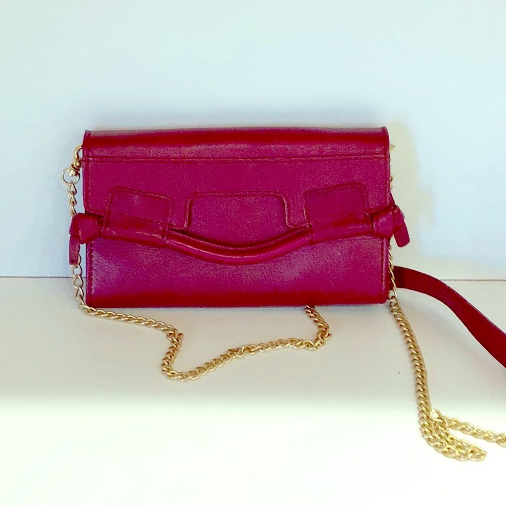 Like New! Foley + Corrina Handbag in Deep Red